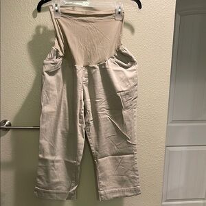 Maternity Tan Capris